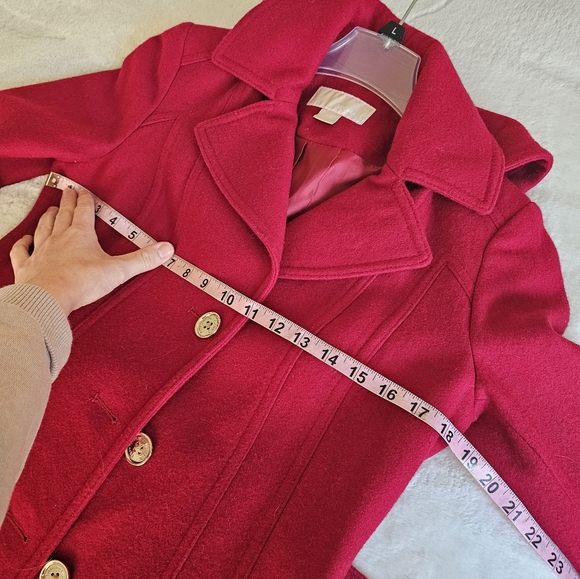 Red Peacoat- Michael Kors - Picture 16 of 16